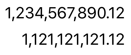 iOS 9 proportional numbers