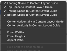 Constraints with the content layout guide