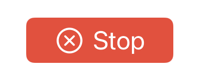 Red button with stop icon and title