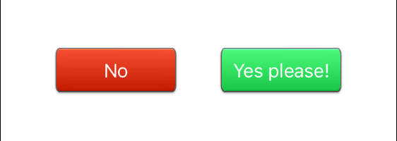 Equally spaced buttons