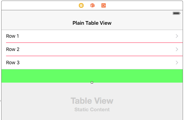 Hiding empty table view rows