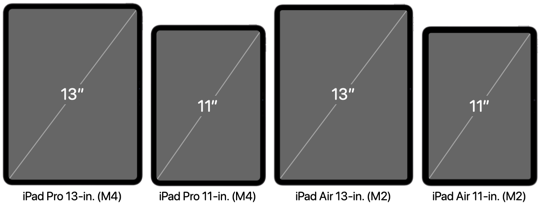 Ipad Size Comparison Chart