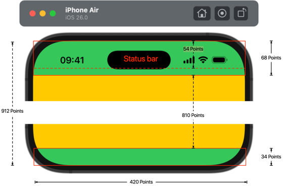 iPhone Air screen dimensions
