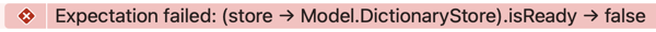 Expectation failed red error message