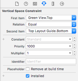Top Layout Guide constraint