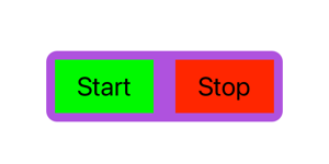 Stack view with purple background and corner radius