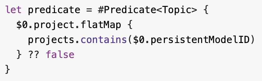 SwiftData Predicates For Parent Relationships