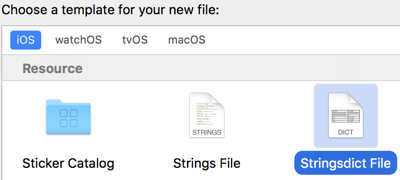 Add Stringsdict file