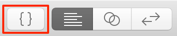 Xcode 10 Toolbar - snippet button